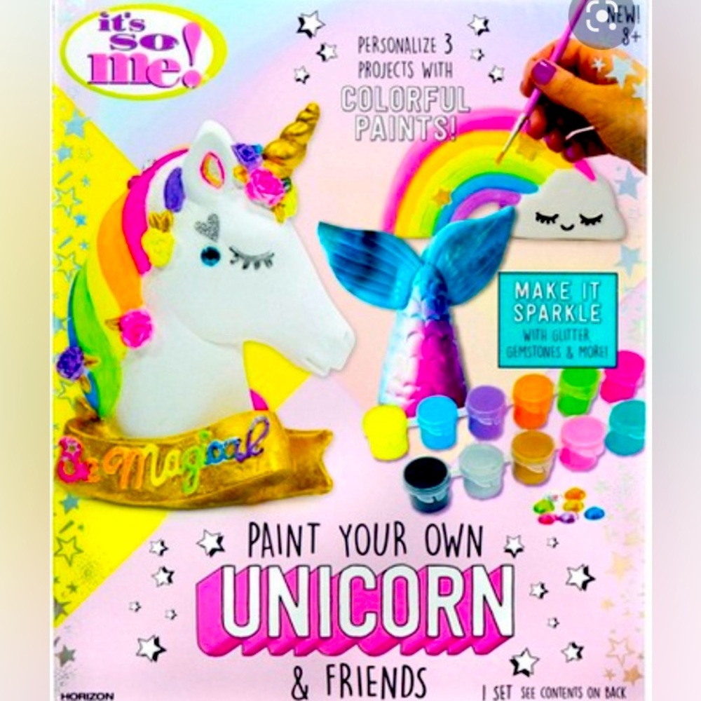 Paint your own unicorn and friends